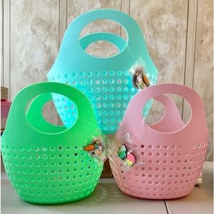 Target Bullseye Easter Basket x3 with Shoe Charms